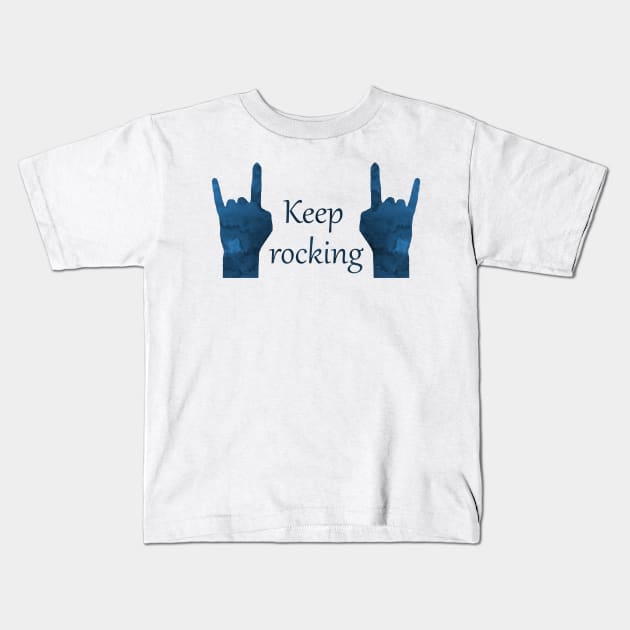 Keep rocking Kids T-Shirt by TheJollyMarten